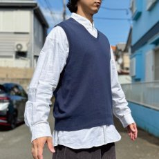 画像18: 「POLO RALPH LAUREN(ポロラルフローレン)」10s 20s LGサイズ ピマコットン ネイビー ポニー刺繍 ニット ベスト (18)