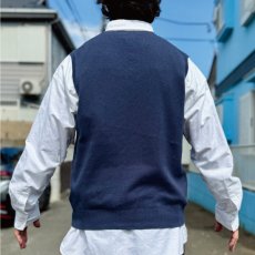 画像21: 「POLO RALPH LAUREN(ポロラルフローレン)」10s 20s LGサイズ ピマコットン ネイビー ポニー刺繍 ニット ベスト (21)