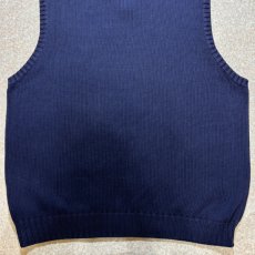 画像13: 「Polo by Ralph Lauren (ポロラルフローレン)」90s 00s 10s XXLサイズ コットン ネイビー ポニー刺繍 ローゲージ ニット ベスト (13)