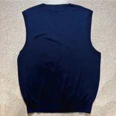 画像9: 「Polo by Ralph Lauren (ポロラルフローレン)」90s 00s 10s Lサイズ ピマコットン ネイビー ポニー刺繍 ニット ベスト (9)