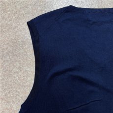 画像10: 「Polo by Ralph Lauren (ポロラルフローレン)」90s 00s 10s Lサイズ ピマコットン ネイビー ポニー刺繍 ニット ベスト (10)