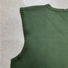 画像10: 「Polo by Ralph Lauren (ポロラルフローレン)」90s 00s 10s XLサイズ コットン ミリタリーグリーン ポニー刺繍 ローゲージ ニット ベスト (10)