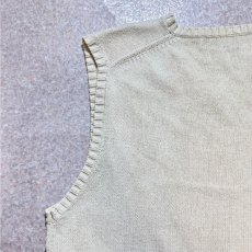 画像10: 「Polo by Ralph Lauren (ポロラルフローレン)」90s 00s 10s XLサイズ コットン オフホワイト ポニー刺繍 ローゲージ ニット ベスト (10)