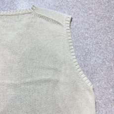 画像12: 「Polo by Ralph Lauren (ポロラルフローレン)」90s 00s 10s XLサイズ コットン オフホワイト ポニー刺繍 ローゲージ ニット ベスト (12)