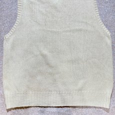 画像13: 「Polo by Ralph Lauren (ポロラルフローレン)」90s 00s 10s XLサイズ コットン オフホワイト ポニー刺繍 ローゲージ ニット ベスト (13)