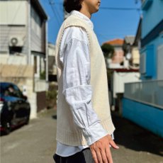 画像17: 「Polo by Ralph Lauren (ポロラルフローレン)」90s 00s 10s XLサイズ コットン オフホワイト ポニー刺繍 ローゲージ ニット ベスト (17)