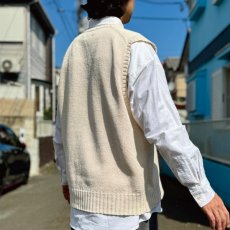 画像18: 「Polo by Ralph Lauren (ポロラルフローレン)」90s 00s 10s XLサイズ コットン オフホワイト ポニー刺繍 ローゲージ ニット ベスト (18)
