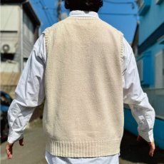 画像19: 「Polo by Ralph Lauren (ポロラルフローレン)」90s 00s 10s XLサイズ コットン オフホワイト ポニー刺繍 ローゲージ ニット ベスト (19)