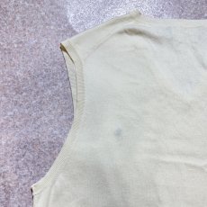 画像11: 「POLO RALPH LAUREN(ポロラルフローレン)」10s 20s XXLサイズ ピマコットン オフホワイト ポニー刺繍 ニット ベスト (11)