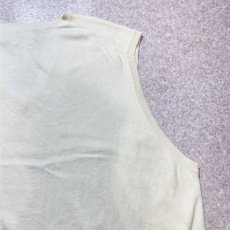 画像13: 「POLO RALPH LAUREN(ポロラルフローレン)」10s 20s XXLサイズ ピマコットン オフホワイト ポニー刺繍 ニット ベスト (13)