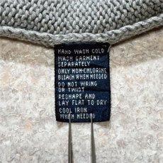 画像8: 「Polo by Ralph Lauren (ポロラルフローレン)」90s 00s 10s Mサイズ コットン ライトグレー ポニー刺繍 ローゲージ ニット ベスト (8)