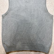 画像13: 「Polo by Ralph Lauren (ポロラルフローレン)」90s 00s 10s Mサイズ コットン ライトグレー ポニー刺繍 ローゲージ ニット ベスト (13)