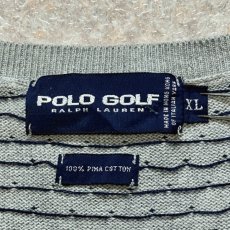 画像6: 「POLO GOLF RALPH LAUREN(ポロゴルフラルフローレン)」80s 90s XLサイズ ピマコットン ライトグレー ピンドット ニット ベスト (6)