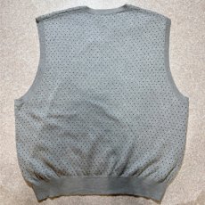 画像8: 「POLO GOLF RALPH LAUREN(ポロゴルフラルフローレン)」80s 90s XLサイズ ピマコットン ライトグレー ピンドット ニット ベスト (8)