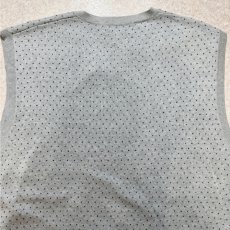 画像10: 「POLO GOLF RALPH LAUREN(ポロゴルフラルフローレン)」80s 90s XLサイズ ピマコットン ライトグレー ピンドット ニット ベスト (10)