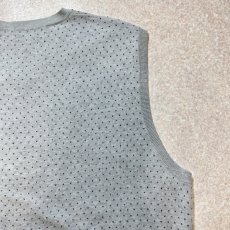 画像11: 「POLO GOLF RALPH LAUREN(ポロゴルフラルフローレン)」80s 90s XLサイズ ピマコットン ライトグレー ピンドット ニット ベスト (11)