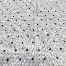 画像13: 「POLO GOLF RALPH LAUREN(ポロゴルフラルフローレン)」80s 90s XLサイズ ピマコットン ライトグレー ピンドット ニット ベスト (13)