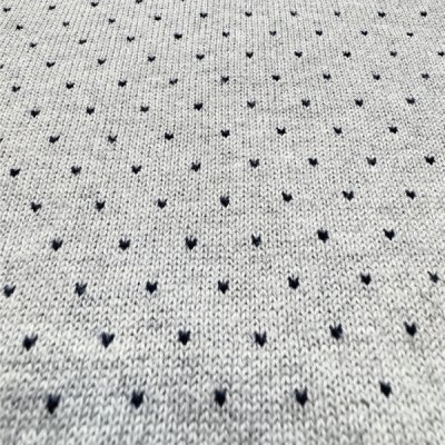 画像1: 「POLO GOLF RALPH LAUREN(ポロゴルフラルフローレン)」80s 90s XLサイズ ピマコットン ライトグレー ピンドット ニット ベスト