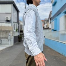 画像17: 「POLO GOLF RALPH LAUREN(ポロゴルフラルフローレン)」80s 90s XLサイズ ピマコットン ライトグレー ピンドット ニット ベスト (17)