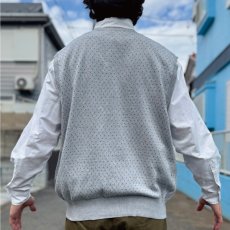 画像19: 「POLO GOLF RALPH LAUREN(ポロゴルフラルフローレン)」80s 90s XLサイズ ピマコットン ライトグレー ピンドット ニット ベスト (19)