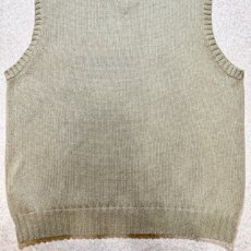 画像13: 「Polo by Ralph Lauren (ポロラルフローレン)」90s 00s 10s XLサイズ コットン グレージュ ポニー刺繍 ローゲージ ニット ベスト (13)