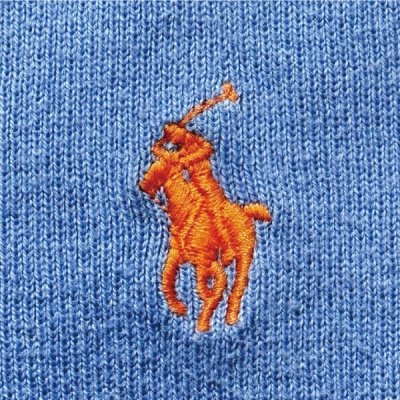 画像1: 「POLO RALPH LAUREN(ポロラルフローレン)」10s 20s XL/TGサイズ ピマコットン ブルー ポニー刺繍 ニット ベスト