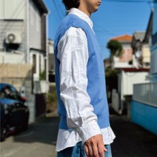 画像18: 「POLO RALPH LAUREN(ポロラルフローレン)」10s 20s XL/TGサイズ ピマコットン ブルー ポニー刺繍 ニット ベスト (18)