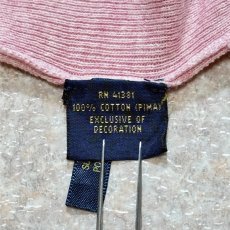 画像8: 「POLO RALPH LAUREN(ポロラルフローレン)」10s 20s 3XB BIGサイズ ピマコットン ピンク ポニー刺繍 ニット ベスト (8)