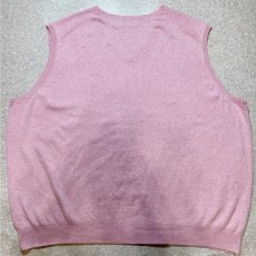 画像10: 「POLO RALPH LAUREN(ポロラルフローレン)」10s 20s 3XB BIGサイズ ピマコットン ピンク ポニー刺繍 ニット ベスト (10)