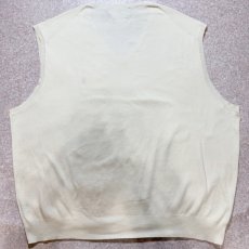 画像9: 「Polo by Ralph Lauren (ポロラルフローレン)」90s 00s 10s 3XBサイズ ピマコットン オフホワイト ポニー刺繍 ニット ベスト (9)