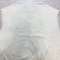 画像11: 「Polo by Ralph Lauren (ポロラルフローレン)」90s 00s 10s 3XBサイズ ピマコットン オフホワイト ポニー刺繍 ニット ベスト (11)