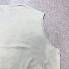 画像12: 「Polo by Ralph Lauren (ポロラルフローレン)」90s 00s 10s 3XBサイズ ピマコットン オフホワイト ポニー刺繍 ニット ベスト (12)