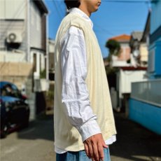 画像18: 「Polo by Ralph Lauren (ポロラルフローレン)」90s 00s 10s 3XBサイズ ピマコットン オフホワイト ポニー刺繍 ニット ベスト (18)