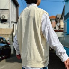 画像19: 「Polo by Ralph Lauren (ポロラルフローレン)」90s 00s 10s 3XBサイズ ピマコットン オフホワイト ポニー刺繍 ニット ベスト (19)