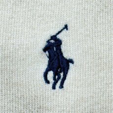 画像7: 「Polo by Ralph Lauren (ポロラルフローレン)」90s 00s 10s XXL/TTGサイズ ピマコットン オフホワイト ポニー刺繍 ニット ベスト (7)
