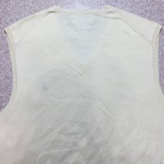画像12: 「Polo by Ralph Lauren (ポロラルフローレン)」90s 00s 10s XXL/TTGサイズ ピマコットン オフホワイト ポニー刺繍 ニット ベスト (12)