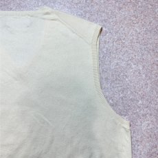 画像13: 「Polo by Ralph Lauren (ポロラルフローレン)」90s 00s 10s XXL/TTGサイズ ピマコットン オフホワイト ポニー刺繍 ニット ベスト (13)
