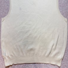 画像14: 「Polo by Ralph Lauren (ポロラルフローレン)」90s 00s 10s XXL/TTGサイズ ピマコットン オフホワイト ポニー刺繍 ニット ベスト (14)
