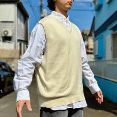 画像19: 「Polo by Ralph Lauren (ポロラルフローレン)」90s 00s 10s XXL/TTGサイズ ピマコットン オフホワイト ポニー刺繍 ニット ベスト (19)