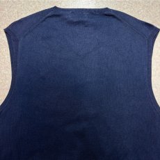 画像11: 「Polo by Ralph Lauren (ポロラルフローレン)」90s 00s 10s XLサイズ ピマコットン ネイビー ポニー刺繍 ニット ベスト (11)