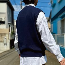 画像18: 「Polo by Ralph Lauren (ポロラルフローレン)」90s 00s 10s XLサイズ ピマコットン ネイビー ポニー刺繍 ニット ベスト (18)