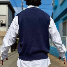 画像19: 「Polo by Ralph Lauren (ポロラルフローレン)」90s 00s 10s XLサイズ ピマコットン ネイビー ポニー刺繍 ニット ベスト (19)