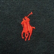画像7: 「POLO RALPH LAUREN(ポロラルフローレン)」10s 20s XLサイズ ピマコットン ネイビー ポニー刺繍 ニット ベスト (7)