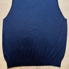 画像14: 「POLO RALPH LAUREN(ポロラルフローレン)」10s 20s XLサイズ ピマコットン ネイビー ポニー刺繍 ニット ベスト (14)