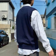 画像19: 「POLO RALPH LAUREN(ポロラルフローレン)」10s 20s XLサイズ ピマコットン ネイビー ポニー刺繍 ニット ベスト (19)