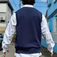 画像20: 「POLO RALPH LAUREN(ポロラルフローレン)」10s 20s XLサイズ ピマコットン ネイビー ポニー刺繍 ニット ベスト (20)