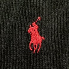 画像7: 「Polo by Ralph Lauren (ポロラルフローレン)」90s 00s 10s XLサイズ ピマコットン ブラック ポニー刺繍 ニット ベスト (7)