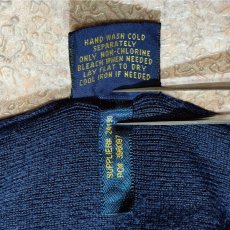 画像9: 「POLO RALPH LAUREN(ポロラルフローレン)」10s 20s XXLサイズ ピマコットン ネイビー ポニー刺繍 ニット ベスト (9)