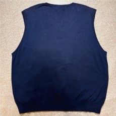 画像10: 「POLO RALPH LAUREN(ポロラルフローレン)」10s 20s XXLサイズ ピマコットン ネイビー ポニー刺繍 ニット ベスト (10)