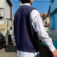 画像20: 「POLO RALPH LAUREN(ポロラルフローレン)」10s 20s XXLサイズ ピマコットン ネイビー ポニー刺繍 ニット ベスト (20)